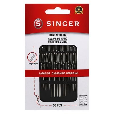 Singer Hand Needles - Large Eye Hand Needles 50pc - Choice FabricsS00133