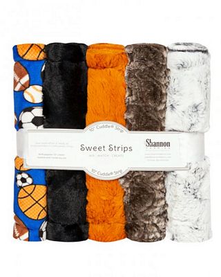 Luxe Cuddle Strips 10 in 5-Pack - Alloy - Choice FabricsSCKSSS-AL