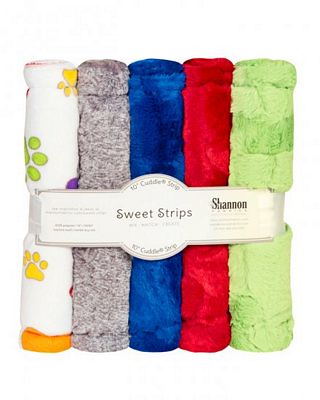 Luxe Cuddle Strips 10 in 5-Pack - Rain - Choice FabricsSCKSSS-RA