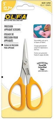 OLFA SCS-4 Precision Appliqué Scissors 5 in - Choice FabricsSCS-4