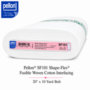 Pellon® SF101 Shape-Flex® Fusible Woven Cotton Interfacing – 20" x 10 Yard Bolt (White) - Choice FabricsDSSF101-2010BOLT
