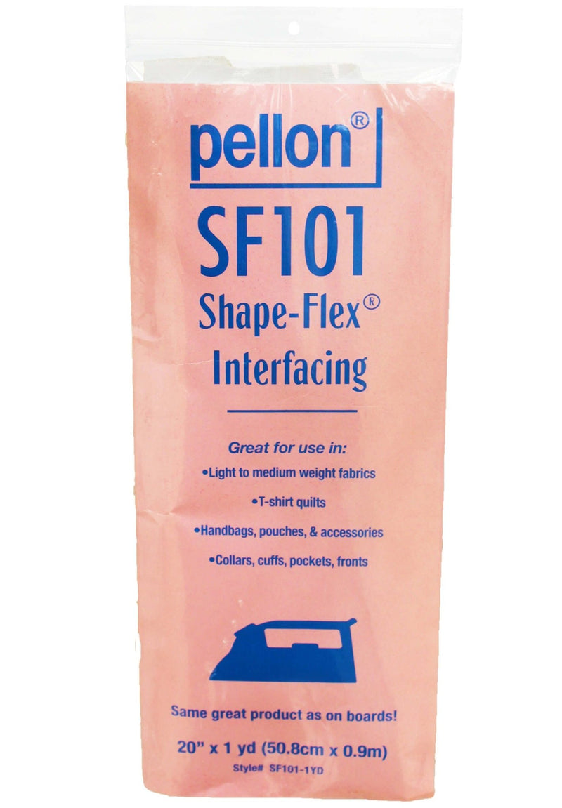 Pellon® SF101 Shape-Flex® Fusible Woven Cotton Interfacing – 20" x 1 Yard (White) - Choice FabricsDSSF101-1YDPKG