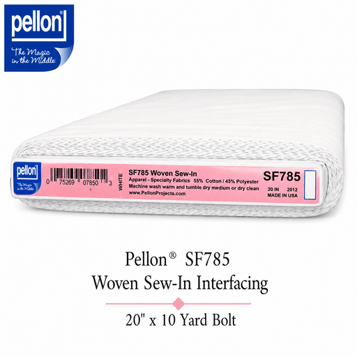 Pellon® SF785 Woven Sew-In Interfacing – 20" x 10 Yard Bolt – White - Choice FabricsDSSF785-B10