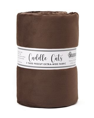 Solid Cuddle Wideback Cut 3 yd x 108/110 in - Brown - Choice FabricsSFCKC3110BRO