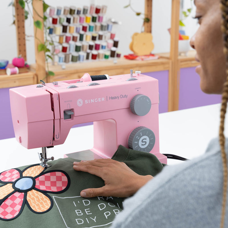 SINGER® Heavy Duty 4411 Pink Sewing Machine - Choice Fabrics230627112