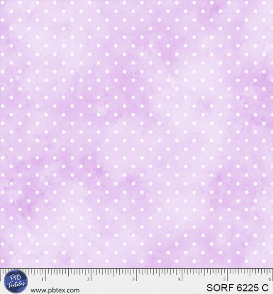 Sorbet Flannel Purple Pin Dot Cotton 44" / 45" Fabric per yard - Choice FabricsSORF-6225-C