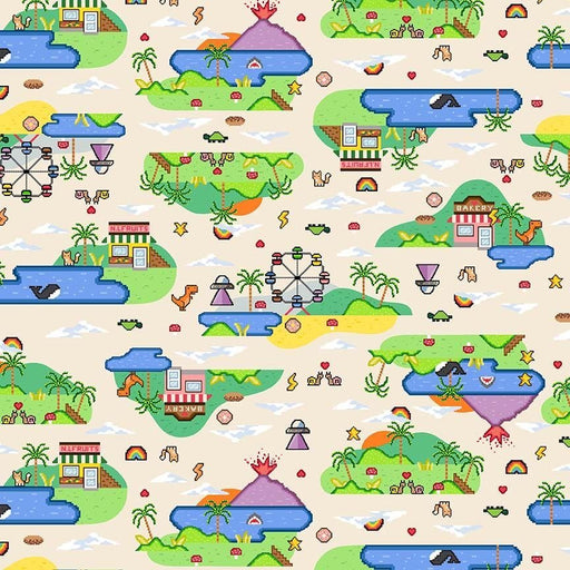 Game Over Cotton 44"/45" Fabric Per Yard - Choice FabricsSTELLA-D3447-SAND