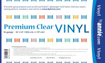 Premium Clear Vinyl, 16" x 54" - Choice FabricsSUP151