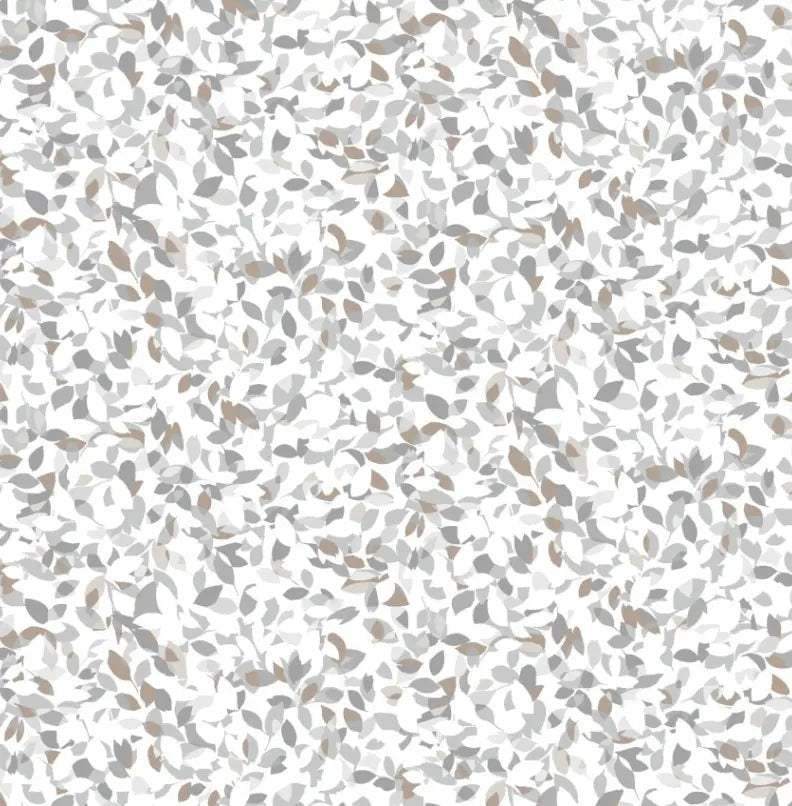 White Dappled Leaf Cotton Wideback Fabric per yard - Choice FabricsSEF-7247-34