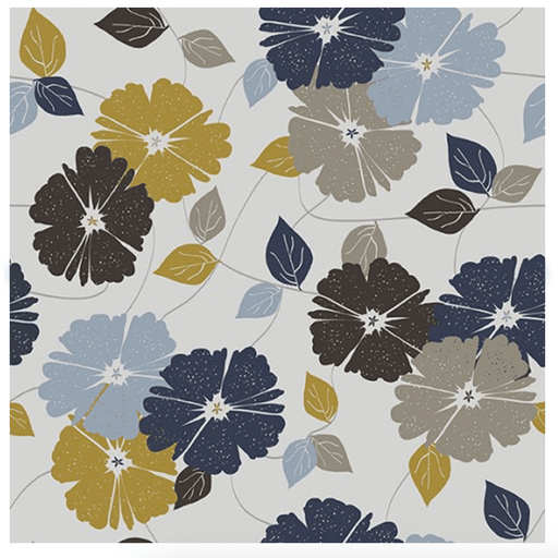 Light Gray Modern Refinement Floral Vine Cotton 43"/44" Fabric Per Yard - Choice Fabrics2600-31839-K