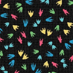 Dino Friends - Michael Miller Prints Direct - DC10658-BLAC-D - Choice FabricsDS-95650-001