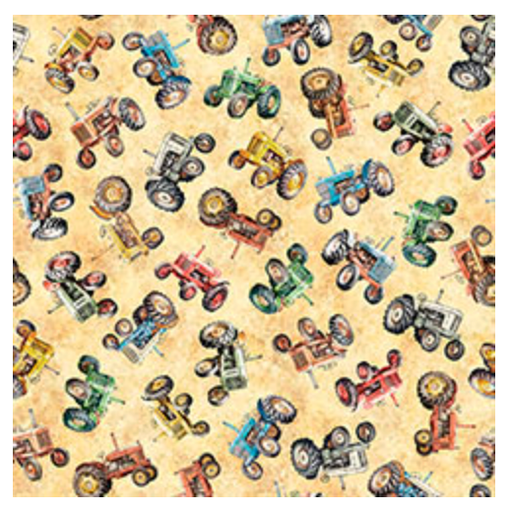 Marigold Tractors Lil Farmers Cotton 44"/45" Fabric Per Yard - Choice Fabrics2600-31968-S