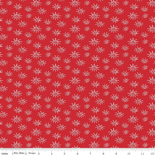 Seasonal Basics Fireworks Red 44"/45" Cotton Fabric Per Yard - Choice FabricsC768-RED