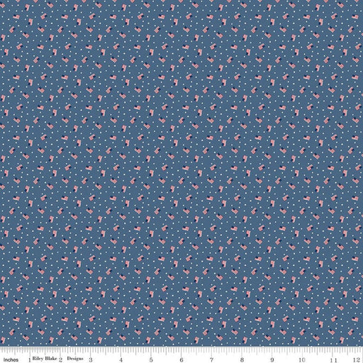 Seasonal Basics Grand Ol' Flag Denim 44"/45" Cotton Fabric Per Yard - Choice FabricsC767-DENIM