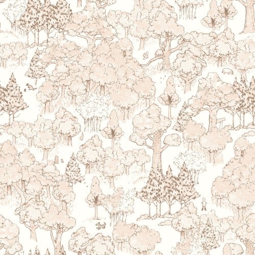 Sepia Classic Winnie Forest Mono Cotton 43"/44" Fabric Per Yard - Choice FabricsSEF-8726-30