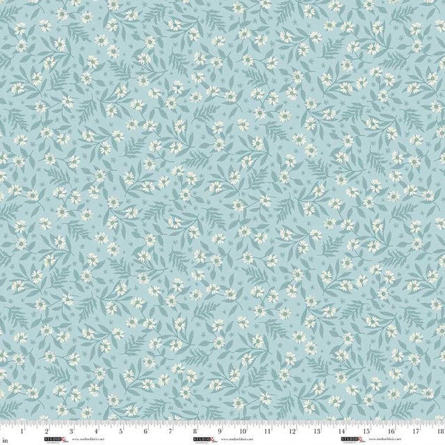 Serene Blue Daisy Layla 44"/45" Cotton Fabric per Yard - Choice Fabrics9011-17