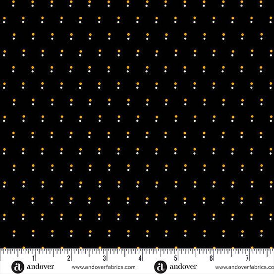 Shadow Dot Black Nightfall 44"/45" Cotton Fabric Per Yard - Choice FabricsA-10206-K