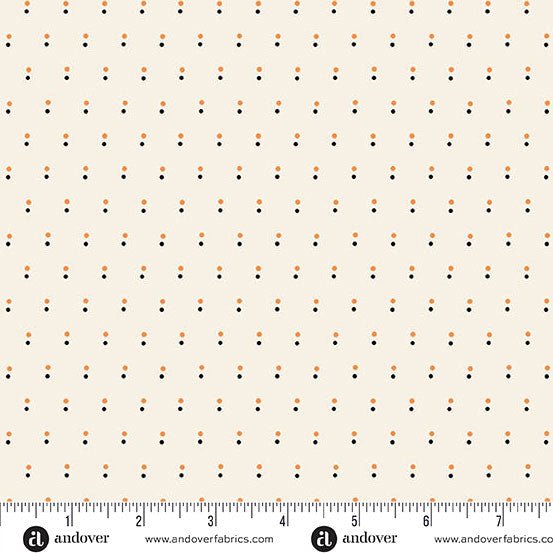Shadow Dot Cream Nightfall 44"/45" Cotton Fabric Per Yard - Choice FabricsA-10206-L