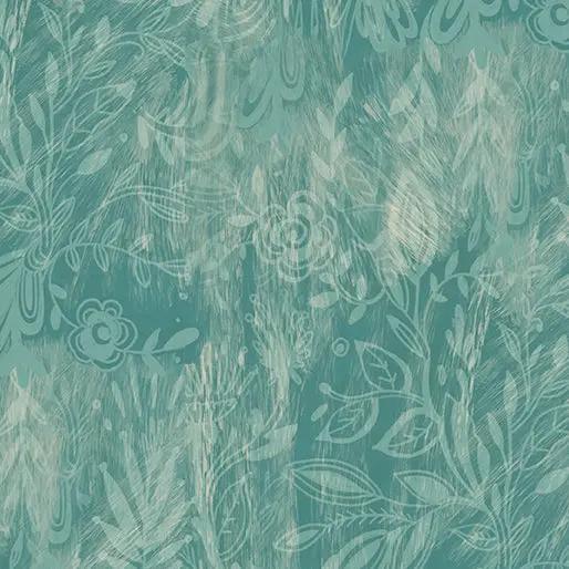 Shadows Light Teal Affinity Cotton 44"/45" Fabric Per Yard - Choice Fabrics16687-83