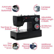 SINGER® Heavy Duty 4432 Black Sewing Machine - Special Edition - Choice Fabrics230615112