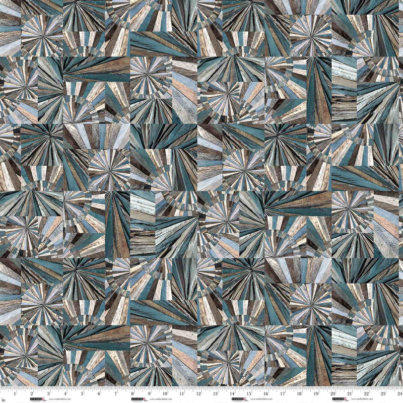 Slate Woodburst Out of the Woodwork Cotton 44"/45" Fabric Per Yard - Choice Fabrics8563-79