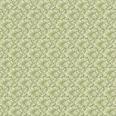 Small Texture Flower - Green Fluttering Florals Cotton 43"/44" Fabric Per Yard - Choice FabricsHEG2174-66