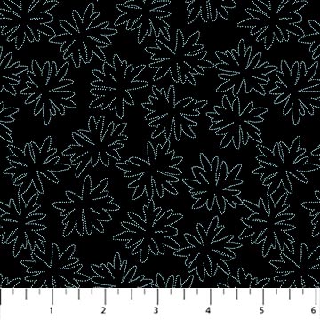 Smoke Floral Outline Tender Cotton 44"/45" Fabric Per Yard - Choice Fabrics91166-99