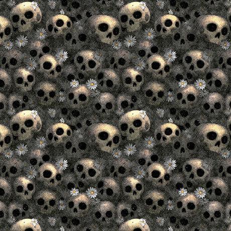 Smoke Skulls Witchypoo Cotton 44"/45" Fabric Per Yard - Choice Fabrics2600-31940-K