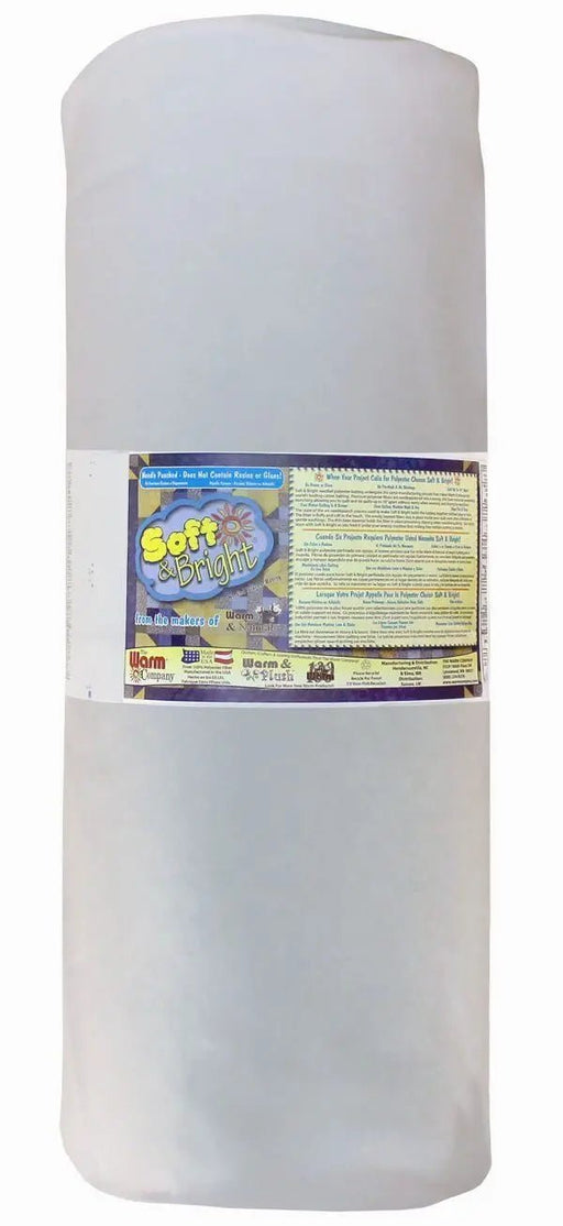 Soft & Bright 45" x 50 YD Batting - Premium Polyester Batting for Quilting - Choice FabricsWCDS-1805