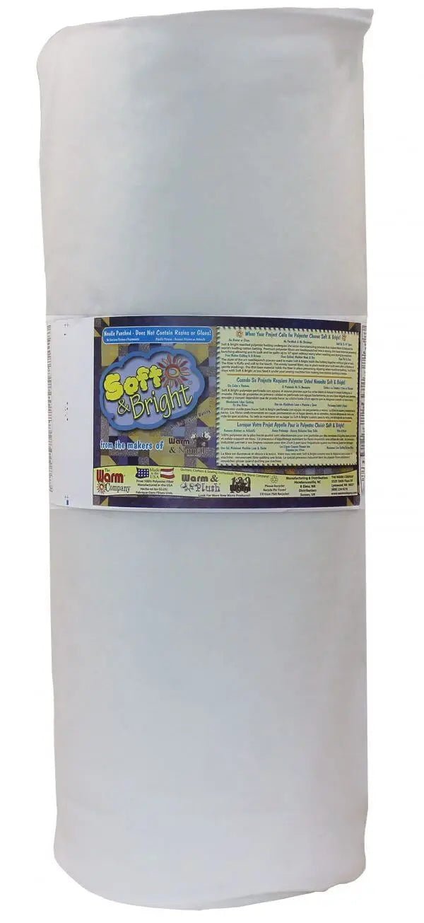 Soft & Bright 90" x 25 YD Batting - Premium Polyester Batting for Quilting - Choice FabricsWCDS-1825