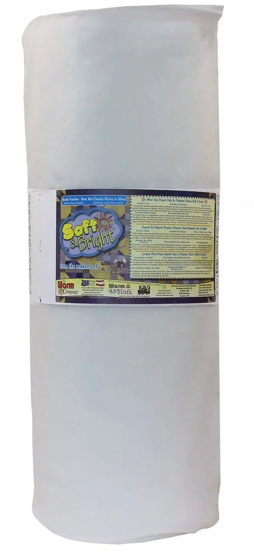 Soft & Bright 90" x 25 YD Batting - Premium Polyester Batting for Quilting - Choice FabricsWCDS-1825