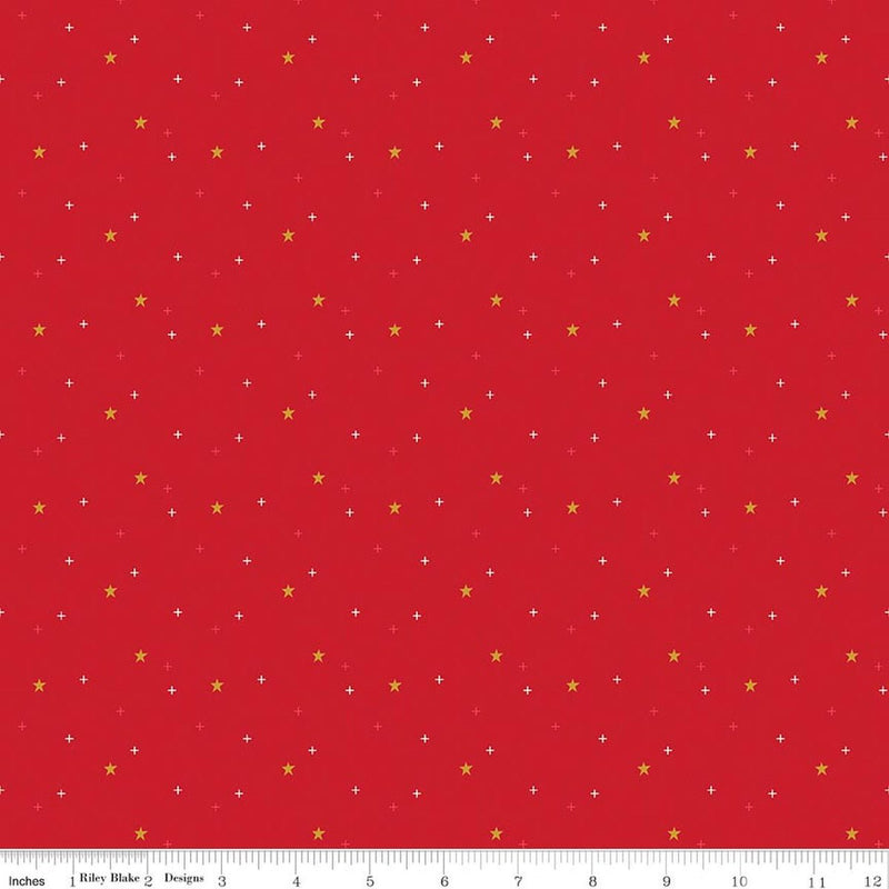 Sparkler Star Schoolhouse 44"/45" Cotton Fabric Per Yard - Choice FabricsSC651-SCHOOLHOUSE