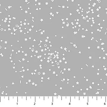Sprinkles Gray Dewfall Cotton 44"/45" Fabric Per Yard - Choice Fabrics92071-92