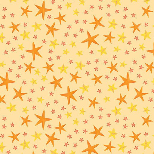 Starfish Soiree Sand Cotton 44"/45" Fabric Per Yard - Choice Fabrics15053-30
