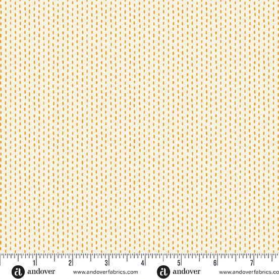 Stitch Line Cream Orange Nightfall 44"/45" Cotton Fabric Per Yard - Choice FabricsA-10208-LO