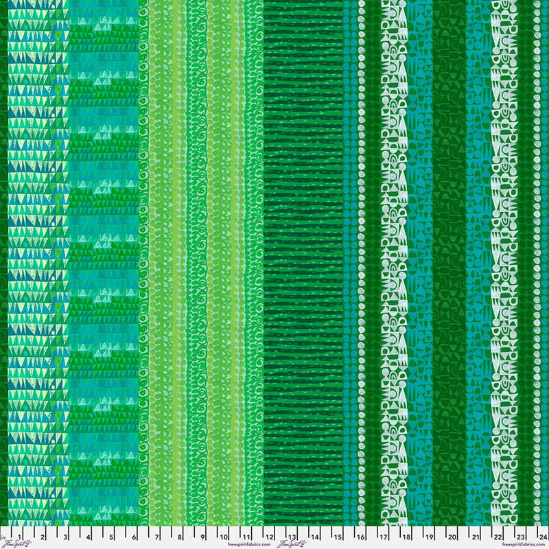 Stripes Sea Green Cotton 44"/45" Fabric Per Yard - Choice FabricsPWCY013.SEAGREEN