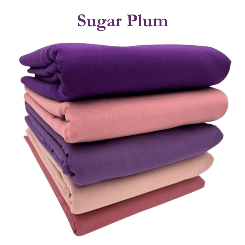 Supreme Solids - One Yard Bundle - 5 pack (Sugar Plum) - Choice FabricsFF-61291-023