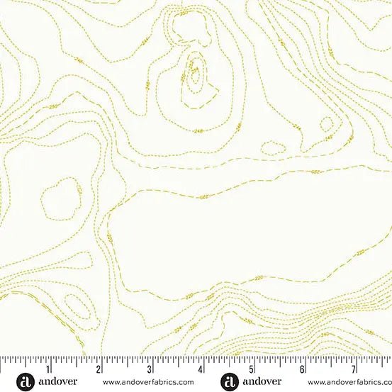 Sun Print Whisper Chartreuse Topography 44"/45" Fabric Per Yard - Choice FabricsA-1557-V