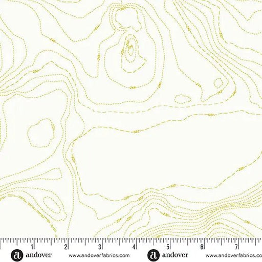 Sun Print Whisper Chartreuse Topography 44"/45" Fabric Per Yard - Choice FabricsA-1557-V