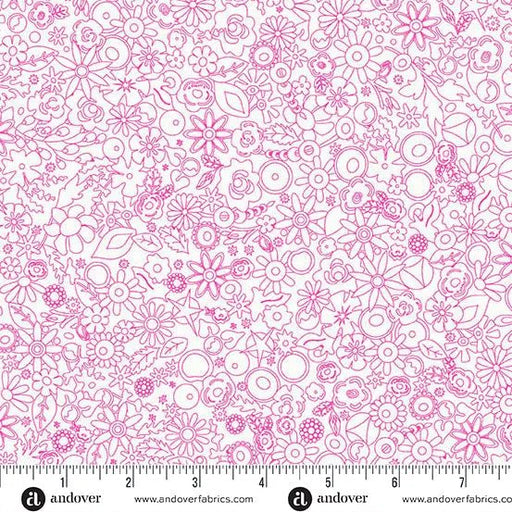 Sun Print Whisper Cosmos Woodland 44"/45" Fabric Per Yard - Choice FabricsA-1558-E