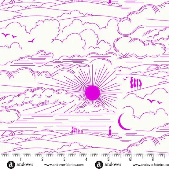 Sun Print Whisper Magenta Dwell 44"/45" Fabric Per Yard - Choice FabricsA-1219-P2