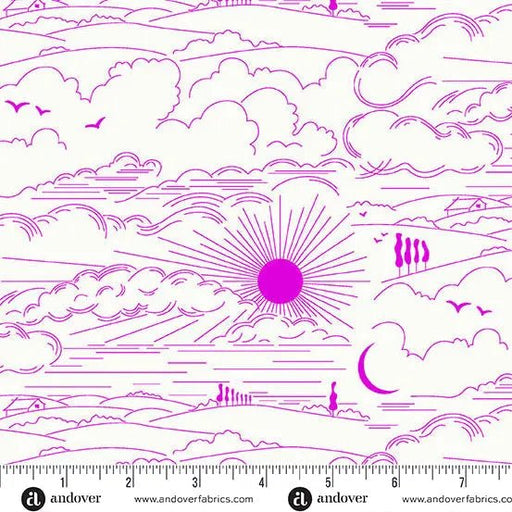 Sun Print Whisper Magenta Dwell 44"/45" Fabric Per Yard - Choice FabricsA-1219-P2