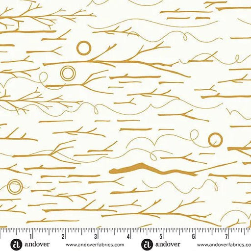 Sun Print Whisper Yarrow Sticks and Twine 44"/45" Fabric Per Yard - Choice FabricsA-1555-N