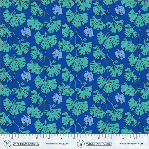 Sunshine Ginkgo Cerulean High Density Cotton 44"/45" Fabric Per Yard - Choice Fabrics54978D-10