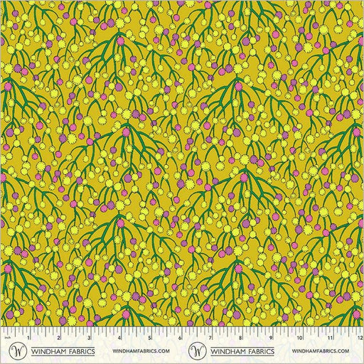 Sunshine Huckleberry Chartreuse High Density Cotton 44"/45" Fabric Per Yard - Choice Fabrics54980D-14