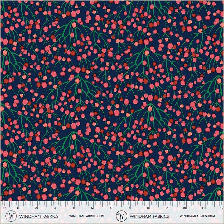 Sunshine Huckleberry Indigo High Density Cotton 44"/45" Fabric Per Yard - Choice Fabrics54980D-1