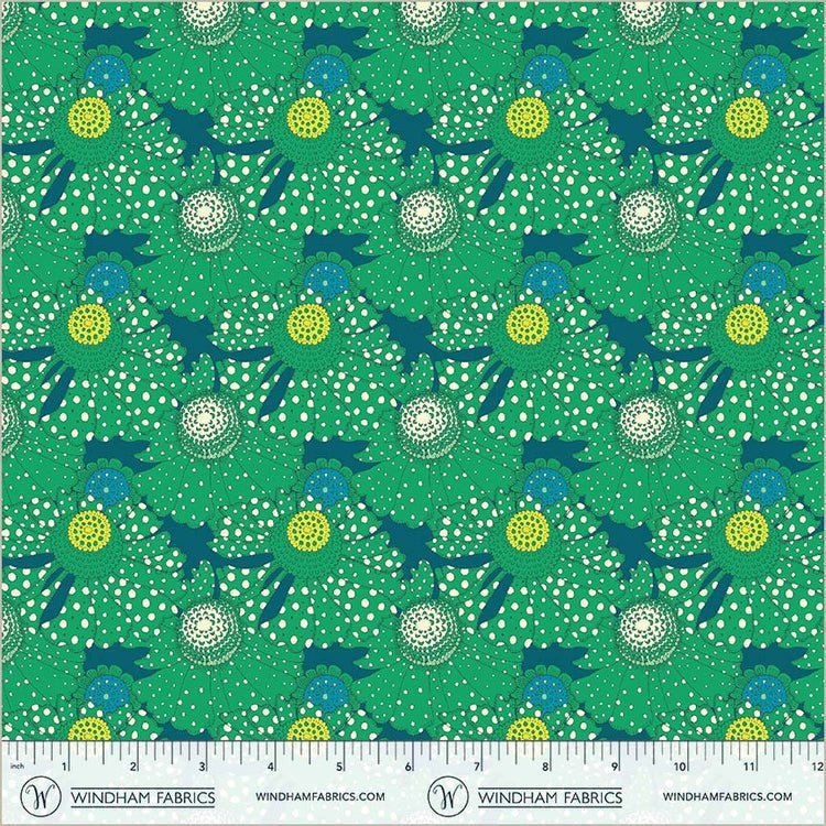 Sunshine Polka flower Chlorophyll High Density Cotton 44"/45" Fabric Per Yard - Choice Fabrics54975D-5