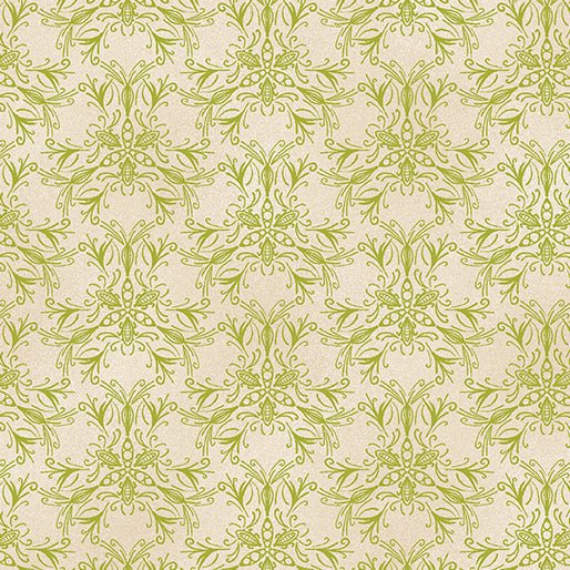 Swarm Lime/Ivory Ground Works Cotton 44"/45" Fabric Per Yard - Choice Fabrics16668-43B