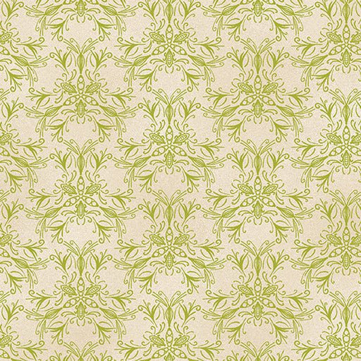 Swarm Lime/Ivory Ground Works Cotton 44"/45" Fabric Per Yard - Choice Fabrics16668-43B