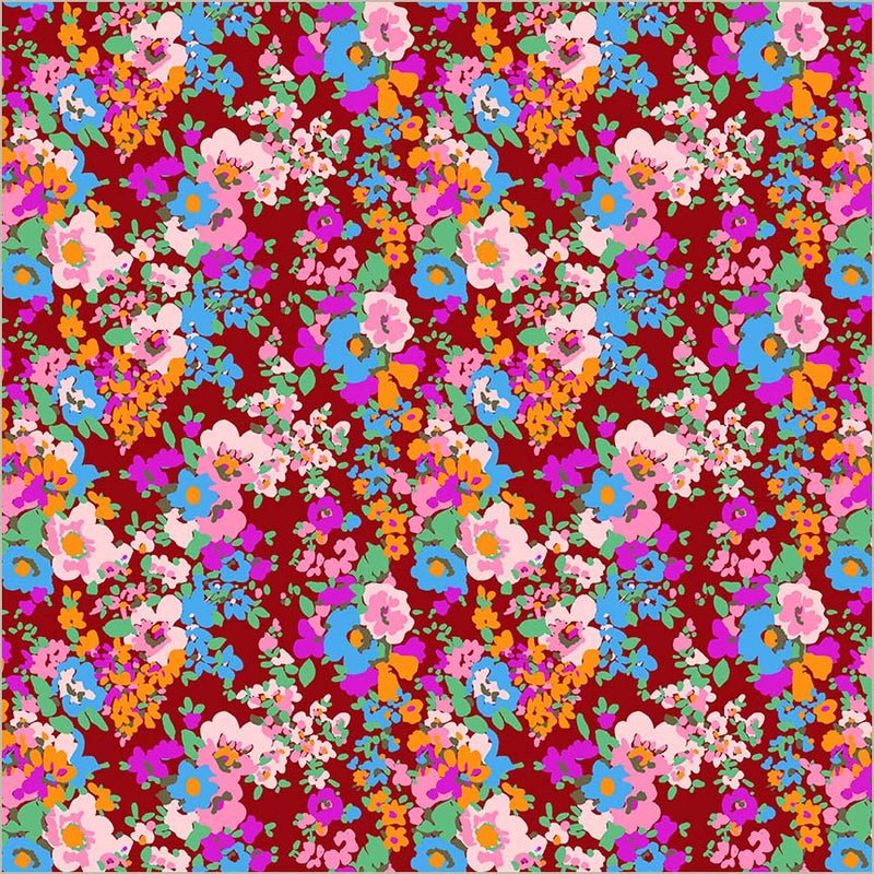 Sweet Talk Leann Crimson Cotton 44/45 Fabric Per Yard - Choice Fabrics54902-4